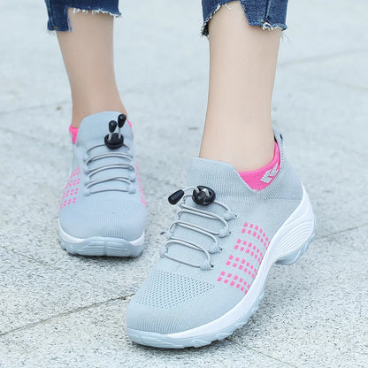 Walking Trainers Fly Weaving Sock Sneakers
