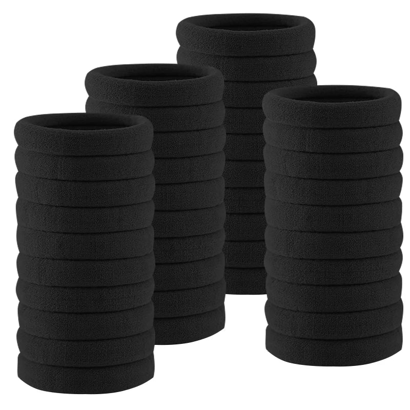 50PCS/Set Cotton Elastic Hair Ties