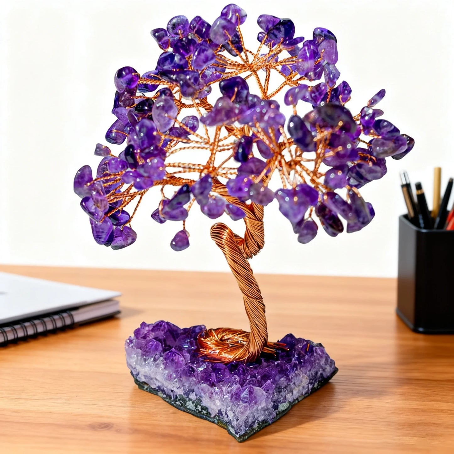 Amethyst Healing Crystals Tree Wrapped