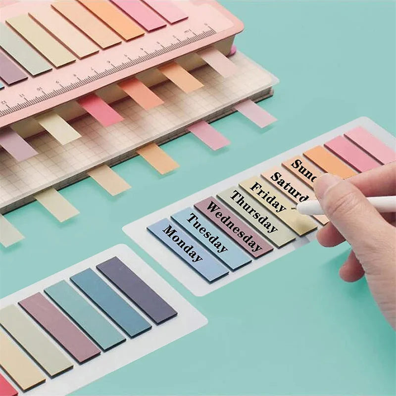 Morandi Colors Sticky Note Tabs for Book Annotation