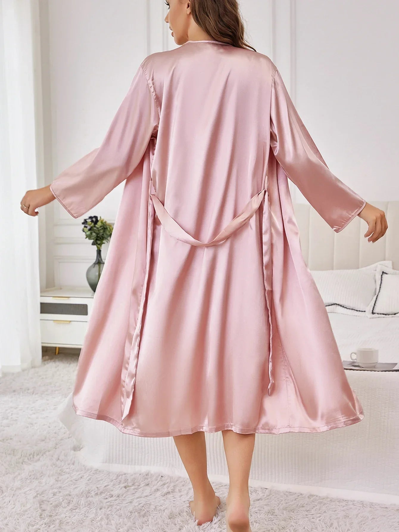 Long Sleeve Soft Casual Robe Lingerie