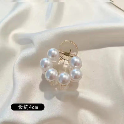 Simulated Pearl Hair Claws Hair Clips