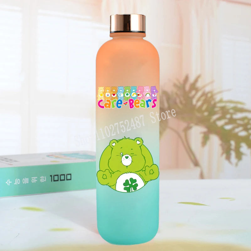 Cute Care Bears Water Bottle Outdoor Sports Kawaii Cup
