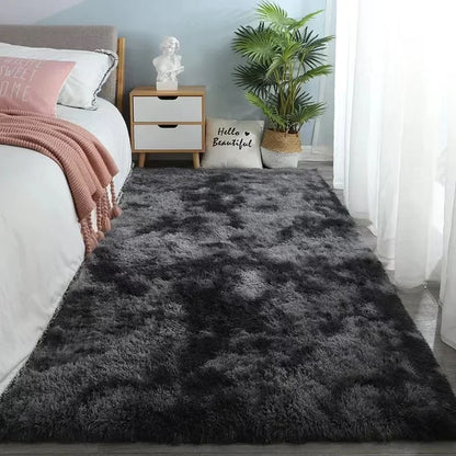 Gray Carpet for Living Room Plush Rug