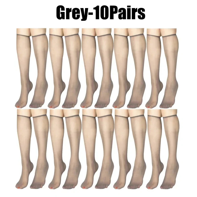 Ultra-Thin Korean Style Invisible Thigh-High Socks
