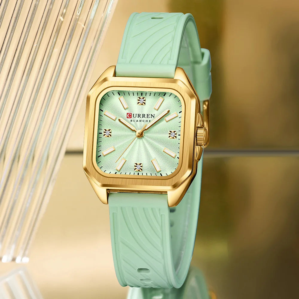 Minimalist Square Quartz Casual Sports Silicone Watches
