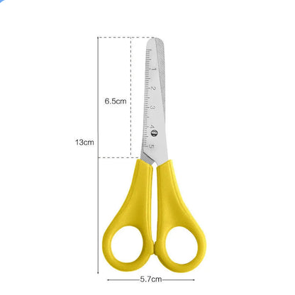 Graduated Student Scissors DIY Handmade Scissors Safety Ruler