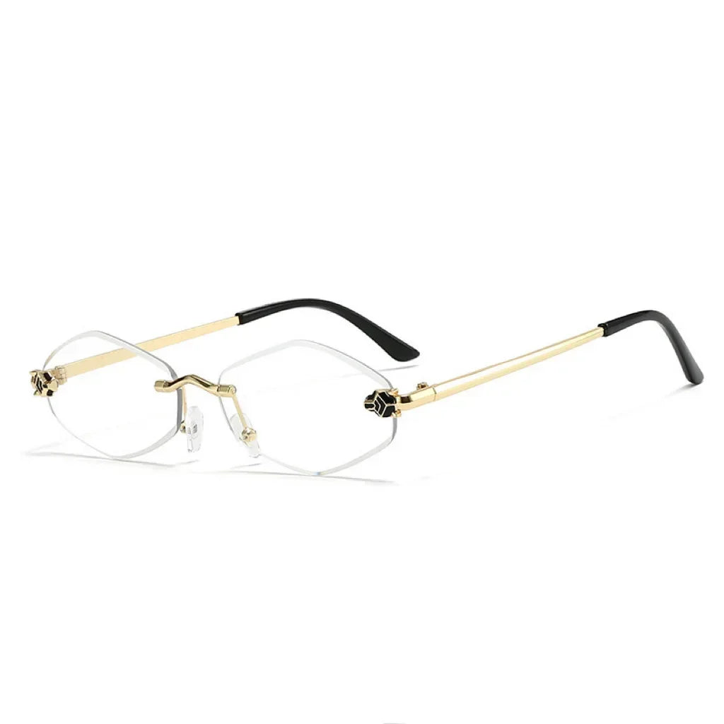 Diamond Shape Leopard Sunglasses