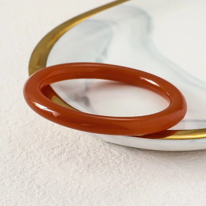 DANA Coffee Thick Resin Bangles Geometric Bracelets