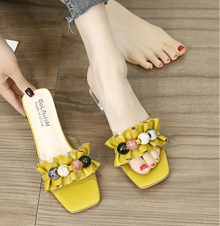 Transparent Crystal Elegant  Slipper