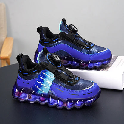 Anti-skid Leather Kids Running Sneaker