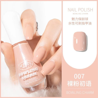 40 Colors Nail Polish Water-based Quick Drying Tearable Nail Art