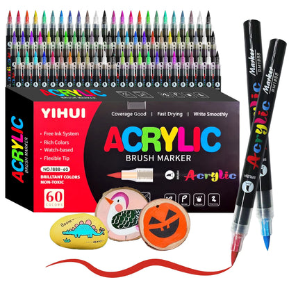 12/24/36/48/60 Colors Acrylic Paint Pens Markers