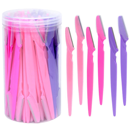 30Pcs/Bottle Eyebrow Razors With Container Facial Eye Brow Trimmer