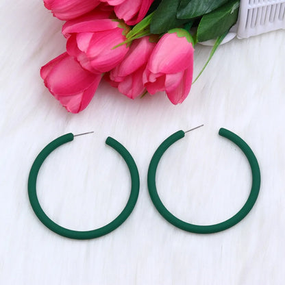 Funny Acrylic Circular Earrings