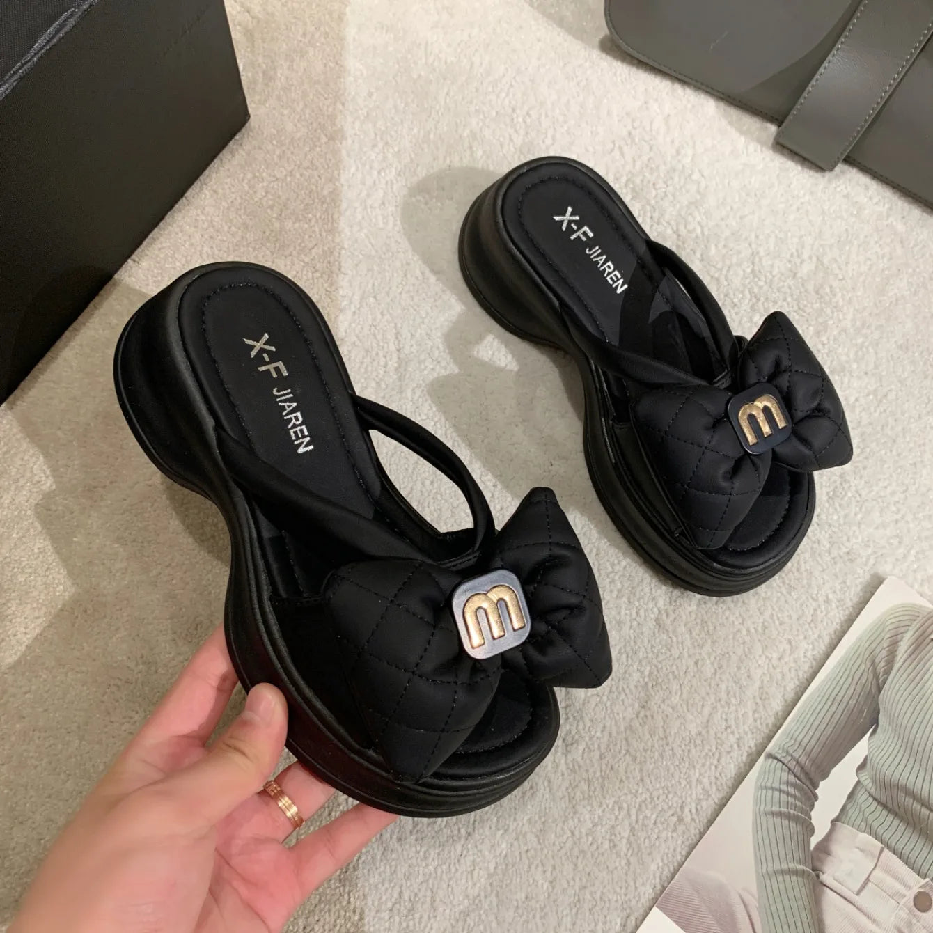 Thick Sole Outwear Slippers