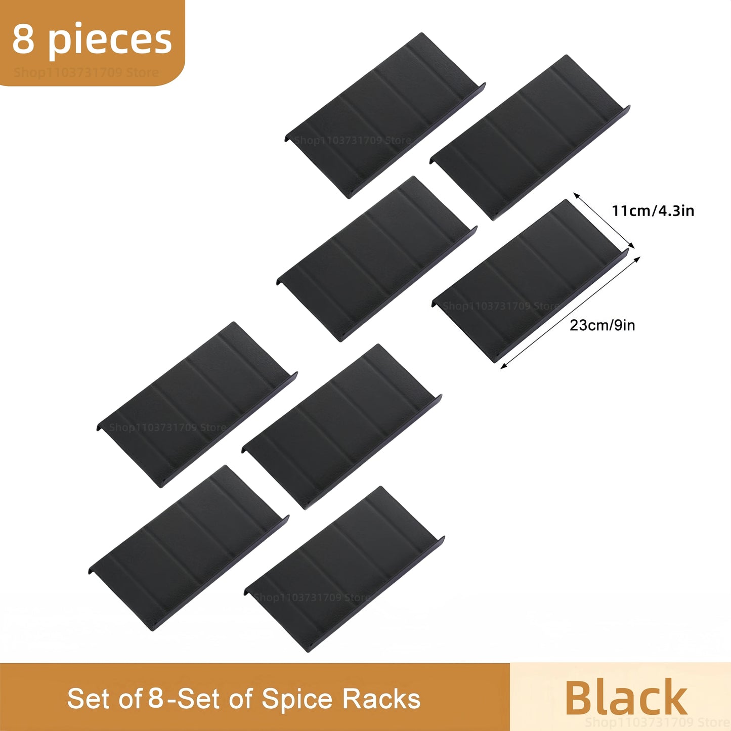 Drawer Spice Racks for Kitchen 4 Layers Adjustable Spice Rack