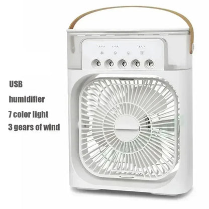 3 In 1 New Fan AIr Conditioner Household Small Air Cooler LED Night Light Portable