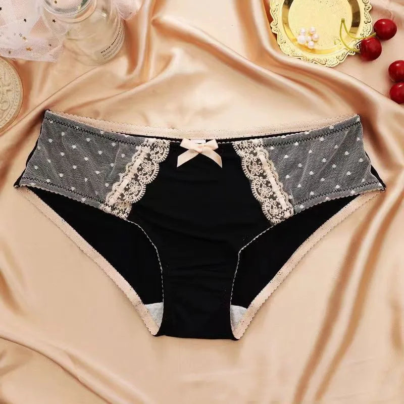 Milk Silk Low Waist Seamless Soft Panties Cute Lovely Sweety Princess Underwear