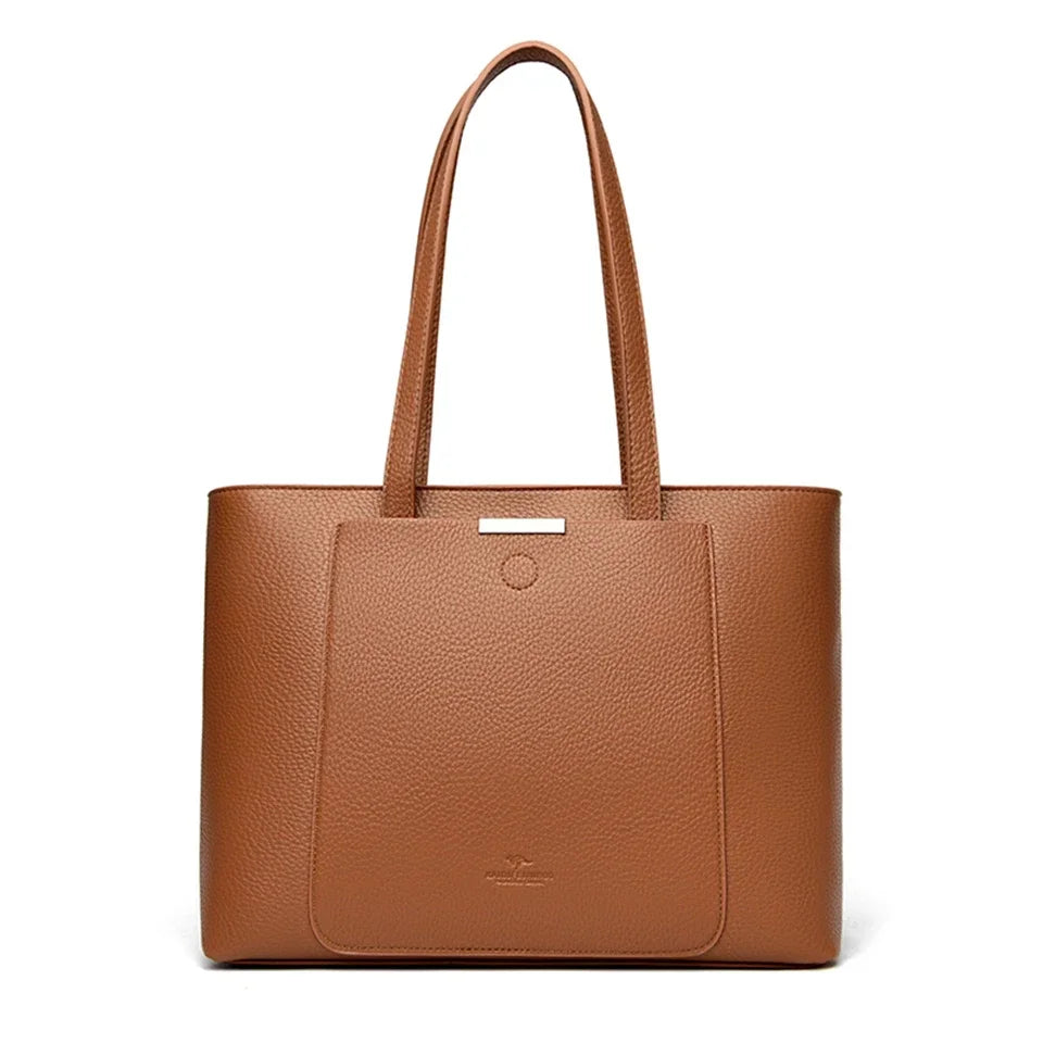 Genuine Soft Pu Leather Hand Luxury Tote Bag