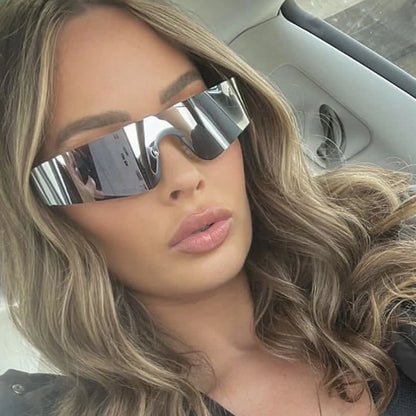 Sports Cyberpunk Frameless Anti Ultraviolet Sunglasses