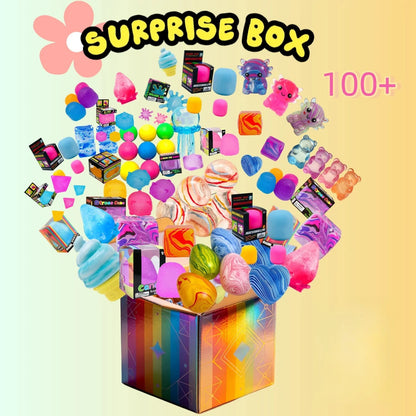 100+ Pieces Assorted Squishy Figures Blind Box Surprise Toy