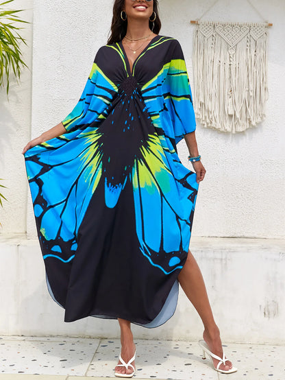Stylish Caftans Plus Size Beach Cover Up Swimsuit Dresses