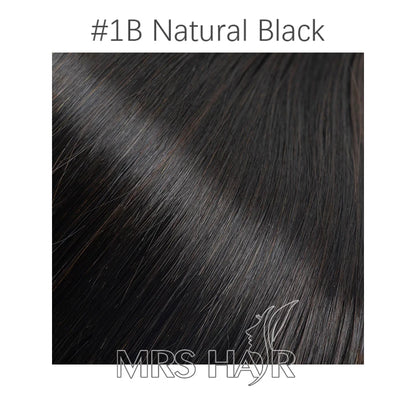 Flat Pu Tape Real Human Hair Wigs