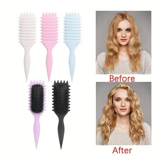 1 Pcs 3-in-1 Candy Curling Styling Brush Tool