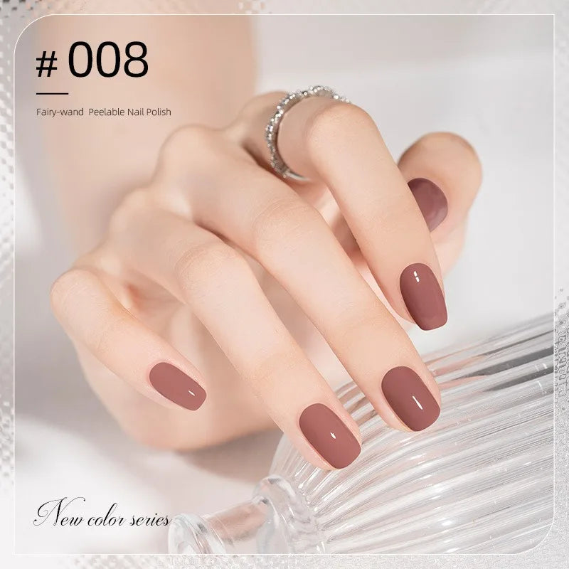 Colorful Water-Base Nail Polish 40 Colors Air Dry Peel Off Nail Art
