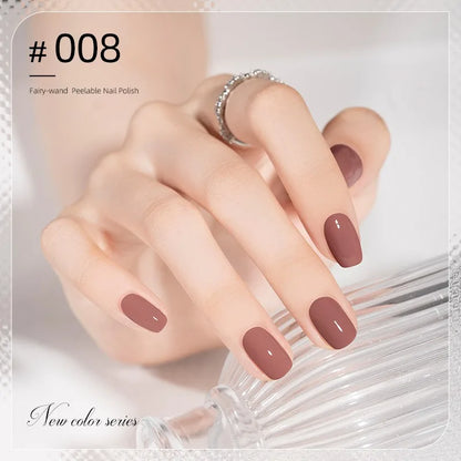 Colorful Water-Base Nail Polish 40 Colors Air Dry Peel Off Nail Art