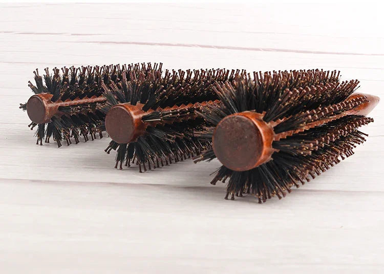 Wood Handle Round Rolling Brush