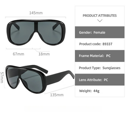 Retro Oversized Pilot Big Frame Sunglasses