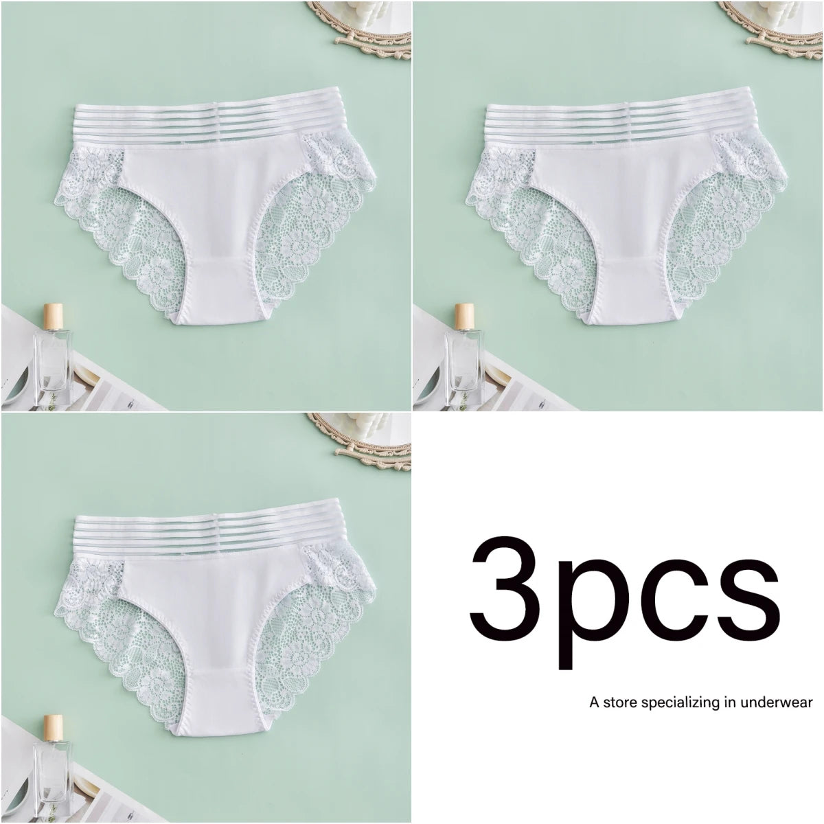 S-4XL plus size 3PCS sexy lace Lingerie