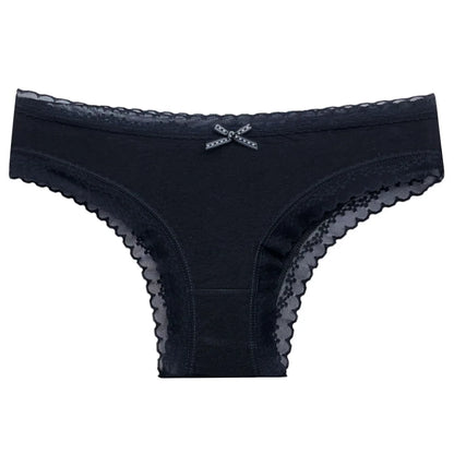 5 Pcs/Set Cotton Panties Sexy Lace Low Waist M-XL  Lingerie