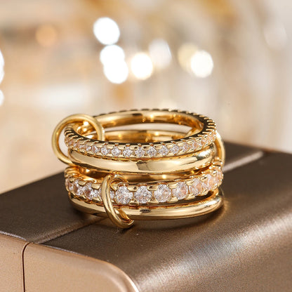 A Four-Ring Interlocking Ring