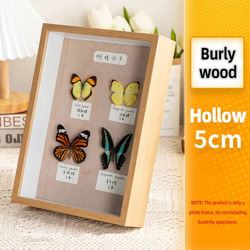 3D Photo Frame Hollow Dried Flower Specimen Holder Handmade