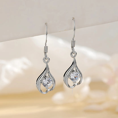 925 Sterling Silver Vintage Tassel Ball Earrings