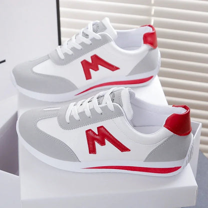 Round Head Deep Mouth Cross Lace Casual Sports Sneakers