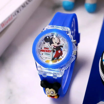 Mickey Mouse Flash Light Cartoon Watch