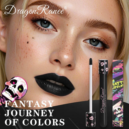 12 Color Halloween Lip Gloss Makeup Black Green Purple Waterproof Matte Lipstick