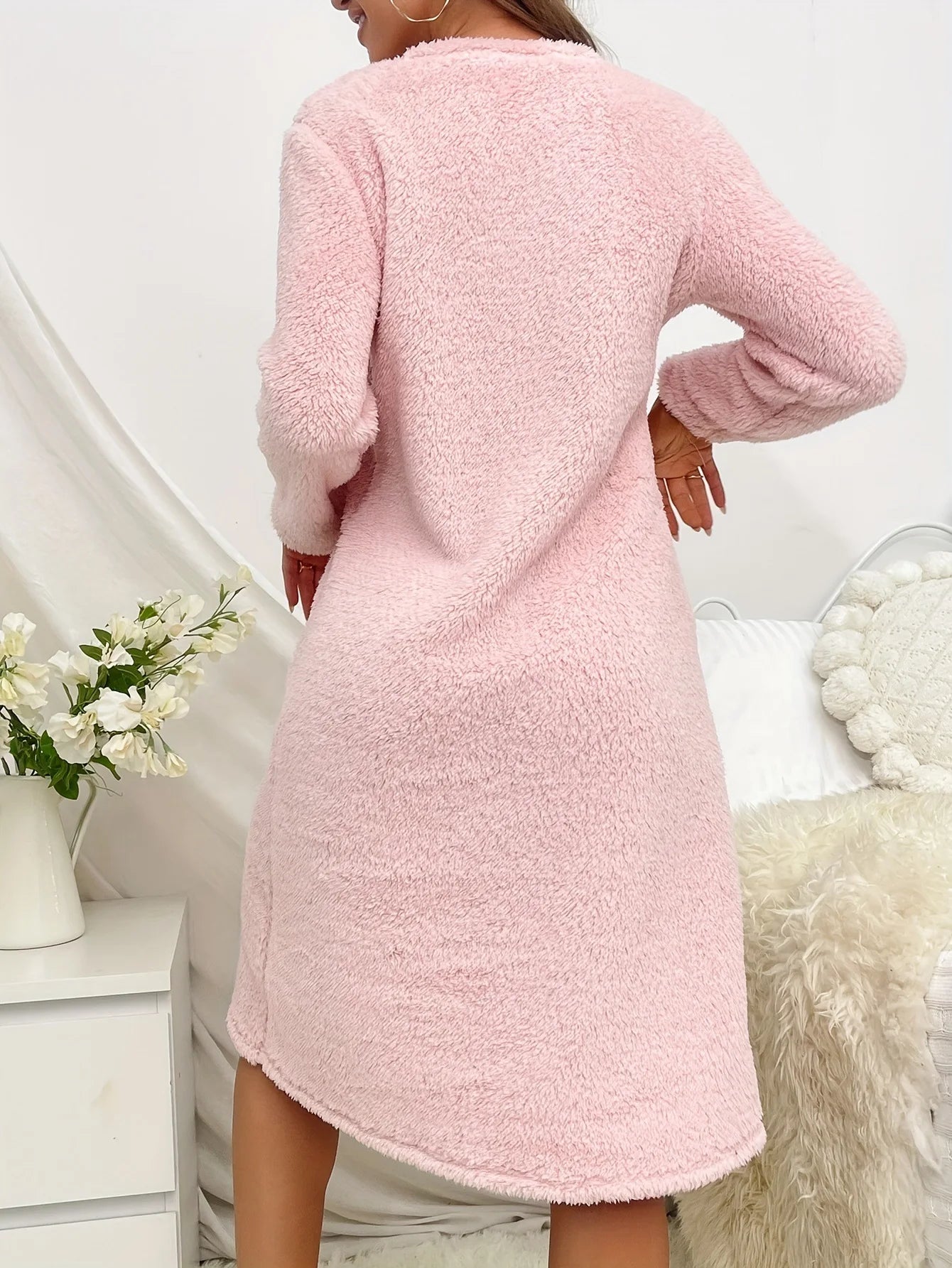 Thicken Warm Nightgown Heart Pyjama