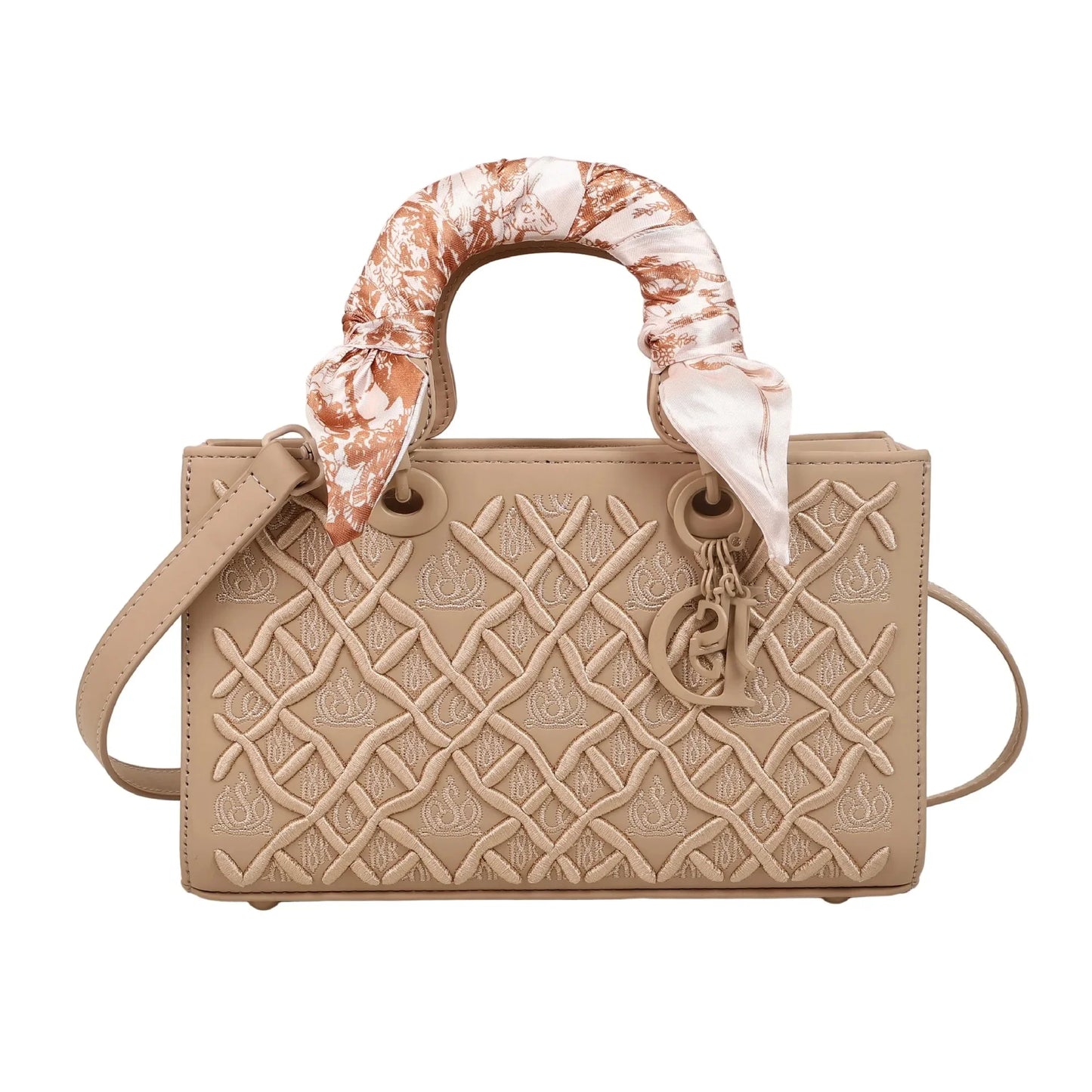 Silk scarf small square bag