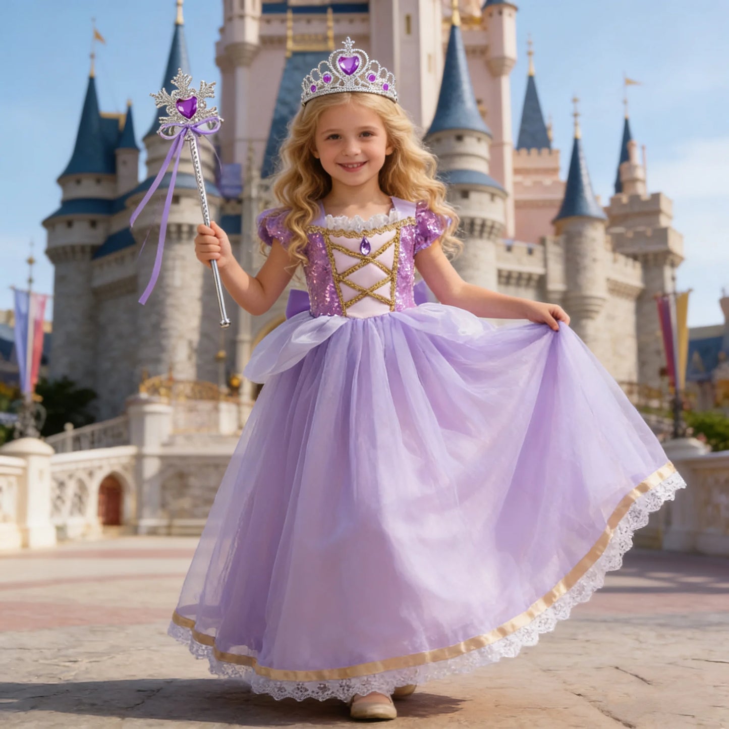 Baby Girls Deluxe Elegant Princess Dress