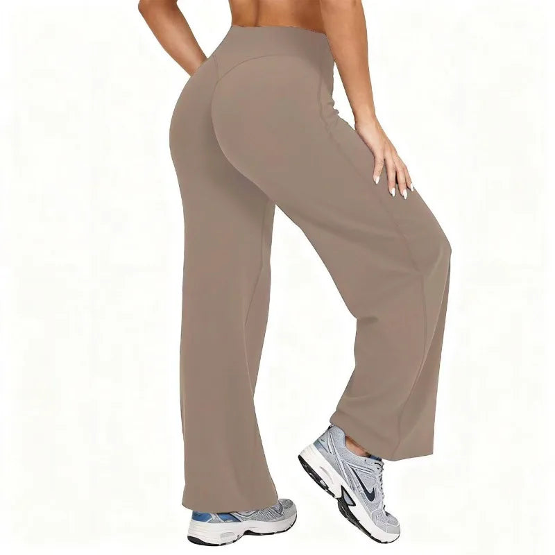 Plus Size Yoga Wide-leg Stretchy Sport Pants