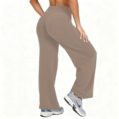 Plus Size Yoga Wide-leg Stretchy Sport Pants