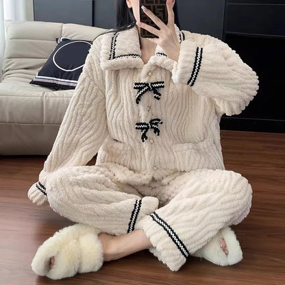 2Pcs/set padded and thickened Pyjama