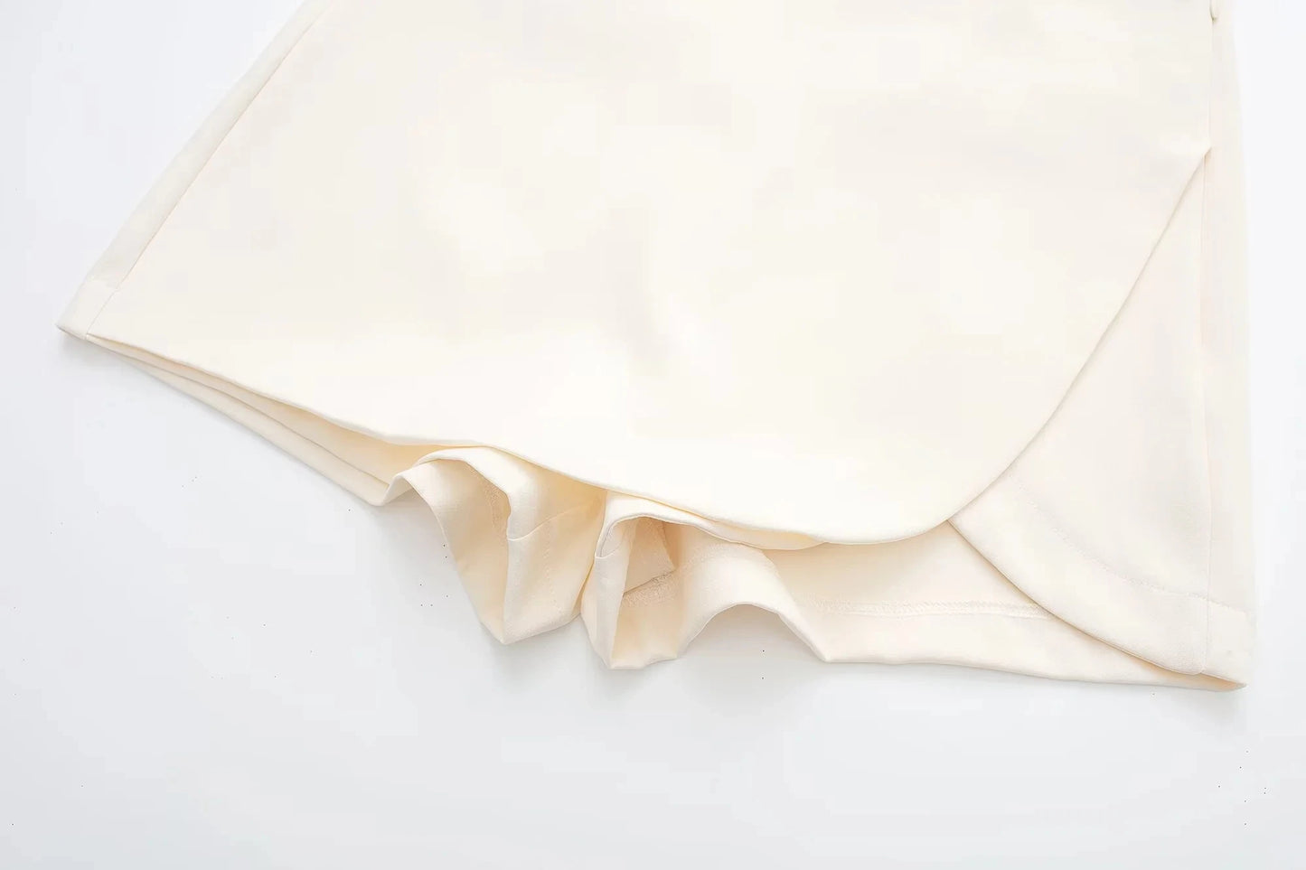 Falda marrón de talle alto