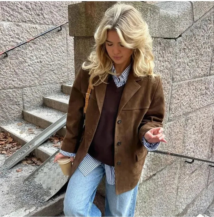 Autumn Winter Jacket Long Sleeve Short Coat Overcoat