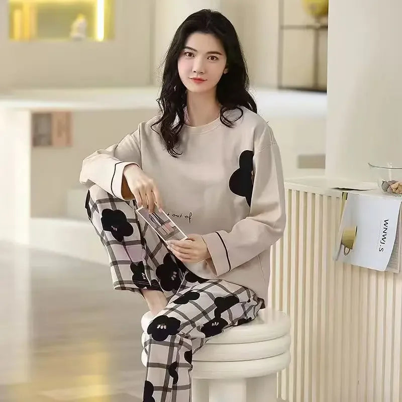 Long-Sleeved Homewear Pyjama Set